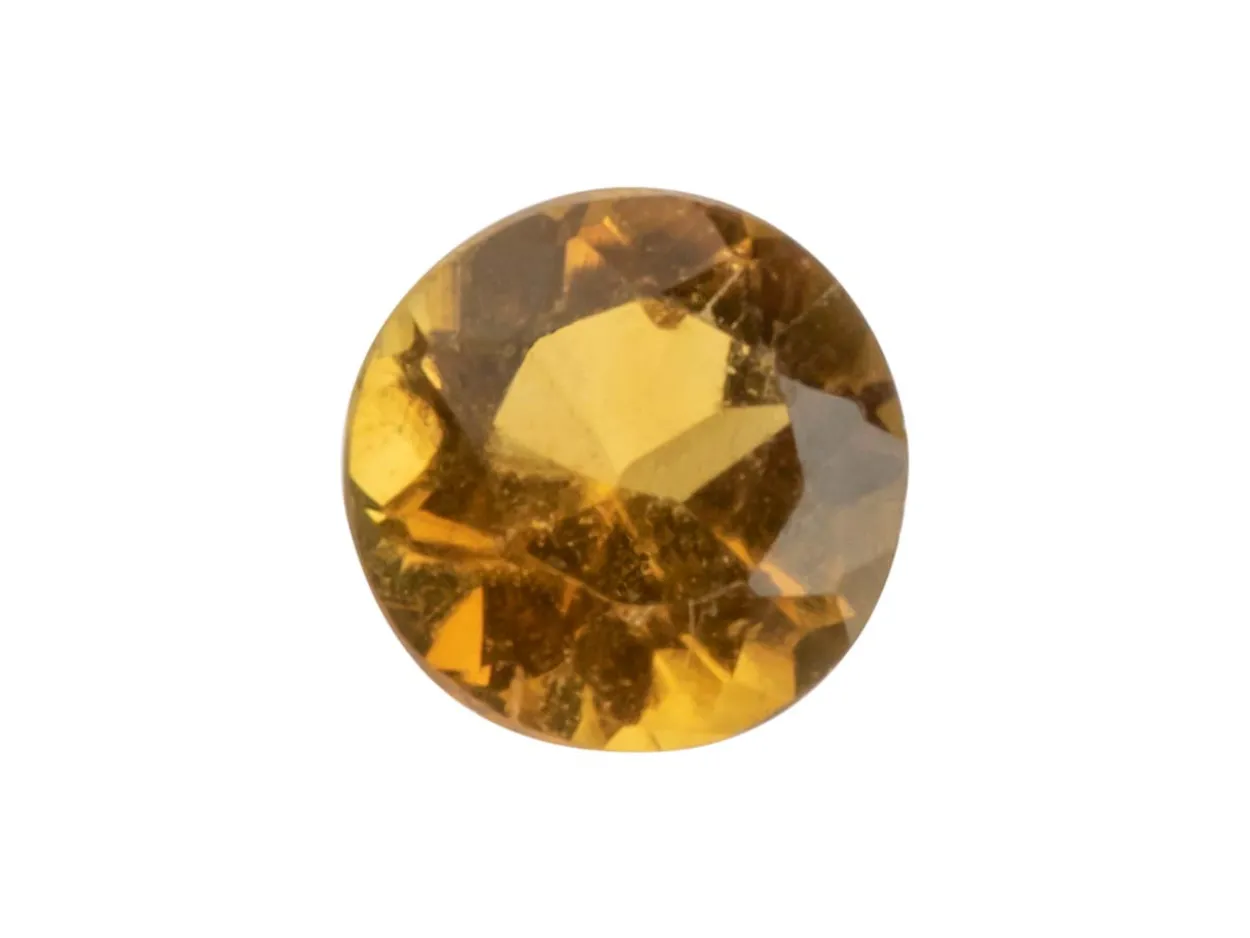 Citrine, Round, 2.5mm