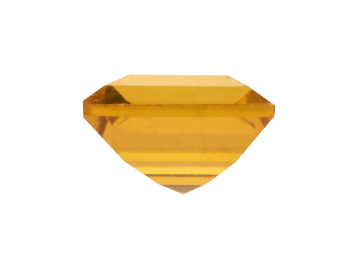 Citrine, Square, 4x4mm