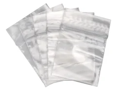 Clear Plastic Bags Mini 38x38mm Resealable Pack of 100