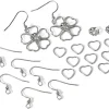 Cooksongold Sterling Silver Heart Shaped Petal Flower Earrings Project