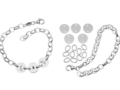 Cooksongold Sterling Silver Personalised Disc Bracelet Jewellery Project