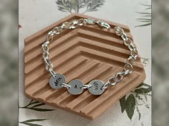 Cooksongold Sterling Silver Personalised Disc Bracelet Jewellery Project