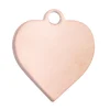Copper Blanks Heart Pack of 6 13.5mm X 0.9mm Pierced Top Ring