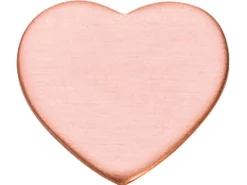 Copper Blanks Heart Pack of 6 12.7mm X 1mm