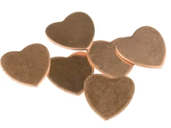 Copper Blanks Medium Heart Pack of 6 18mm