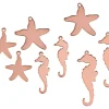 Copper Blanks Mixed Set, Beach Theme Shapes