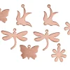 Copper Blanks Mixed Set, Nature Theme Shapes