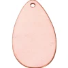 Copper Blanks Oval Drop Pack of 6 16mm X 34mm X 1mm