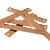 Copper Blanks Rectangle Identity Plate Pack of 6, 40mm X 6mm