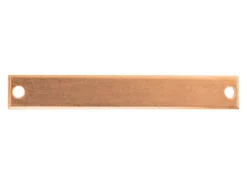 Copper Blanks Rectangle Identity Plate Pack of 6, 40mm X 6mm
