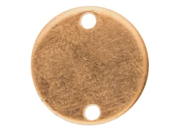 Copper Blanks Round Disc Connector Pack of 6, 15mm