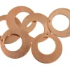 Copper Blanks Round Drop Pack of 6 25mm X 1mm Cut Out