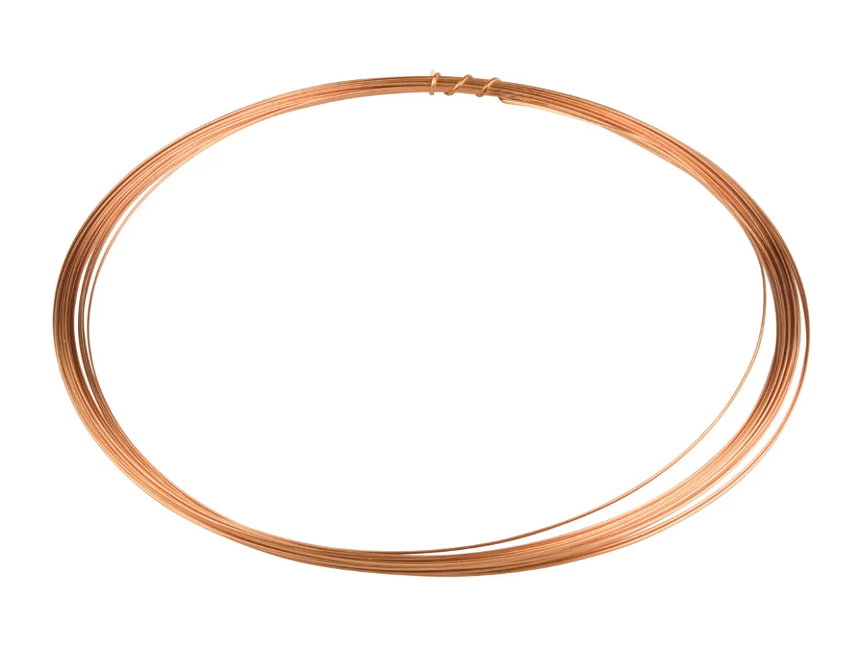 Copper D Shape Wire 1.2mm X 3M Half Hard