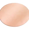 Copper Oval Blanks, 36.0mm X 27.0mm X 0.9mm, Pack of 6