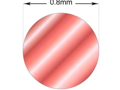 Copper Round Wire 0.8mm X 7.5m Fully Annealed