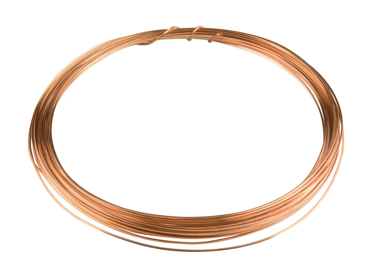 Copper Square Wire 0.6mm X 7.5m Fully Annealed