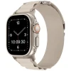 Cream Fabric Strap For Apple Watch, Compatible With 38/40/41mm Models