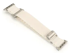 Cream Fabric Strap For Apple Watch, Compatible With 38/40/41mm Models
