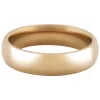 18ct Hazelnut Gold Court Wedding Ring 5.0mm, Size S, 8.2g Medium-weight, Hallmarked, Wall Thickness 1.94mm, 100% Recycled Gold