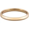 18ct Hazelnut Gold Court Wedding Ring 2.5mm, Size L, 3.4g Medium-weight, Hallmarked, Wall Thickness 1.67mm, 100% Recycled Gold