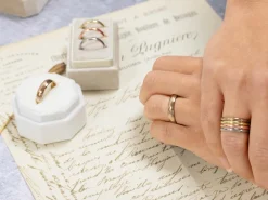 18ct Hazelnut Gold Court Wedding Ring 6.0mm, Size R, 10.5g Medium-weight, Hallmarked, Wall Thickness 2.13mm, 100% Recycled Gold