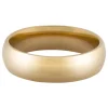 18ct Hazelnut Gold Court Wedding Ring 6.0mm, Size K, 8.9g Medium-weight, Hallmarked, Wall Thickness 2.09mm, 100% Recycled Gold