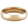 18ct Hazelnut Gold Court Wedding Ring 5.0mm, Size U, 8.2g Medium-weight, Hallmarked, Wall Thickness 1.89mm, 100% Recycled Gold