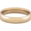 18ct Hazelnut Gold Court Wedding Ring 4.0mm, Size O, 6.0g Medium-weight, Hallmarked, Wall Thickness 1.88mm, 100% Recycled Gold