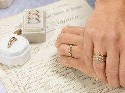18ct Hazelnut Gold Court Wedding Ring 4.0mm, Size O, 6.0g Medium-weight, Hallmarked, Wall Thickness 1.88mm, 100% Recycled Gold