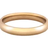18ct Hazelnut Gold Court Wedding Ring 3.0mm, Size U, 4.9g Medium-weight, Hallmarked, Wall Thickness 1.79mm, 100% Recycled Gold