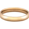 18ct Hazelnut Gold Court Wedding Ring 3.0mm, Size R, 4.9g Medium-weight, Hallmarked, Wall Thickness 1.87mm, 100% Recycled Gold