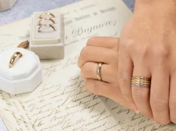 18ct Hazelnut Gold Court Wedding Ring 3.0mm, Size R, 4.9g Medium-weight, Hallmarked, Wall Thickness 1.87mm, 100% Recycled Gold