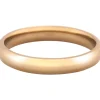 18ct Hazelnut Gold Court Wedding Ring 3.0mm, Size I, 3.9g Medium-weight, Hallmarked, Wall Thickness 1.81mm, 100% Recycled Gold