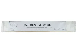 17ct Platinised Dental Wire 1.6mm X 0.8mm Diameter, Half Round