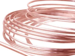9ct Red Gold D Shape Wire 2.30mm X 1.50mm, 100% Recycled Gold