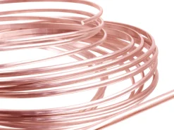 18ct Red Gold D Shape Wire 4.0mm X 2.0mm 2618, 100% Recycled Gold