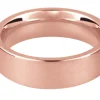 18ct Red Gold Flat Court Easy Fit Wedding Ring 2.0mm, Size M, 2.4g Medium-weight, Hallmarked, Wall Thickness 1.35mm, 100% Recycled Gold