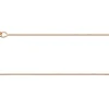 9ct Red Gold 0.5mm Diamond Cut Curb Chain 18"/45cm Unhallmarked