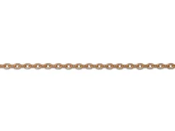9ct Red Gold 0.8mm Diamond Cut Oval Belcher Chain 16