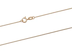 9ct Red Gold 0.8mm Diamond Cut Oval Belcher Chain 20"/50cm Unhallmarked