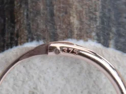 9ct Red Gold 11.0mm Hinged Sleeper Superlight Hoop Earrings, Pack Of 2, 100% Recyled Gold