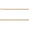 9ct Red Gold 1.3mm Round Curb Chain 18"/45cm Hallmarked