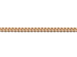 9ct Red Gold 1.3mm Round Curb Chain 16