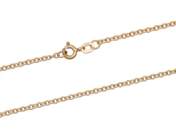9ct Red Gold 2.0mm Trace Chain 18"/45cm Hallmarked