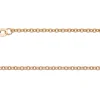 9ct Red Gold 2.0mm Trace Chain 16"/40cm Hallmarked