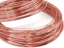 9ct Red Gold Round Wire 0.50mm, 100% Recycled Gold