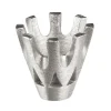 18ct White Gold Collet Cast Rex/bezel 8 Claw 4.5mm