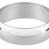 18ct White Gold D Shape Wedding Ring 8.0mm, Size Z, 10.6g Medium-weight, Hallmarked, Wall Thickness 1.44mm, 100% Recycled Gold
