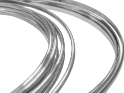 9ct White Gold D Shape Wire 4.00mm X 2.00mm Fully Annealed, 100% Recycled Gold