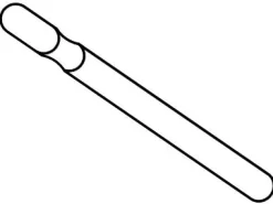 9ct White Gold Ear Pin 9.5mm X 0.8mm Pack of 6, 100% Recycled Gold